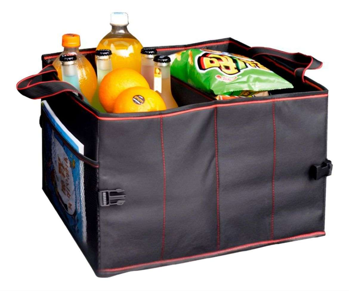 ORGANIZADOR AUTO PORTÁTIL BOLSA CAJA CESTO PARA MALETERO - 1