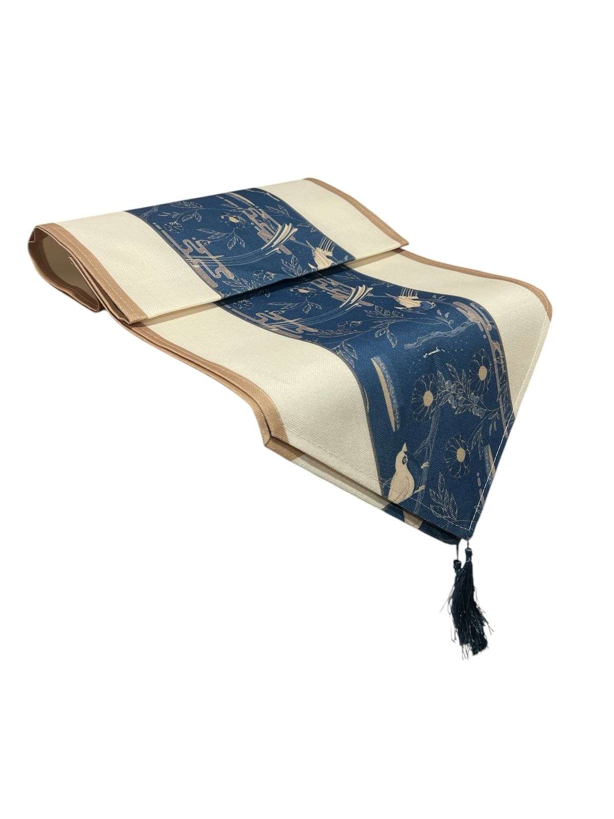 MANTEL CAMINO DE MESA TELA FLORAL DISEÑO 180X38CM - 1