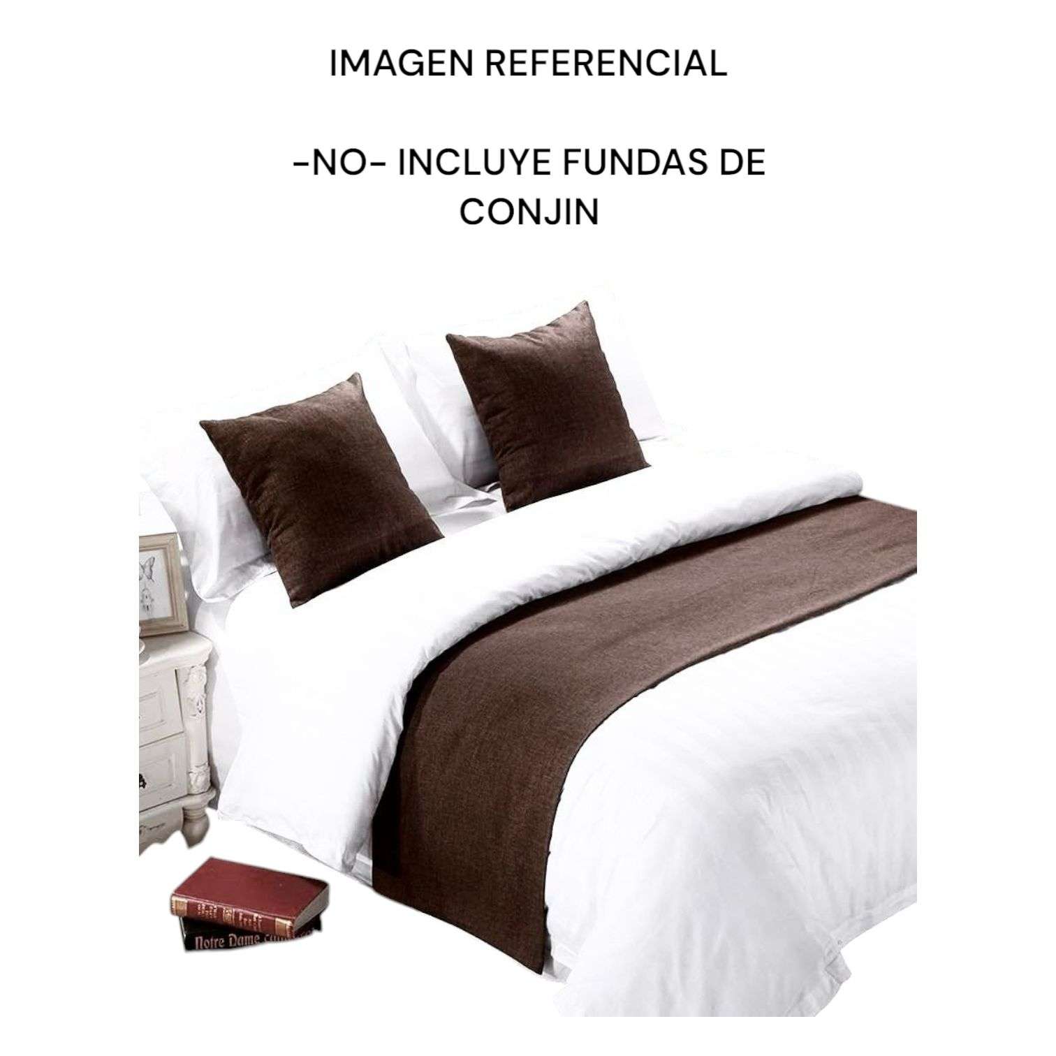 CAMINO DE CAMA CUBRECAMA ELEGANTE DECORATIVO 45X200CM - 2