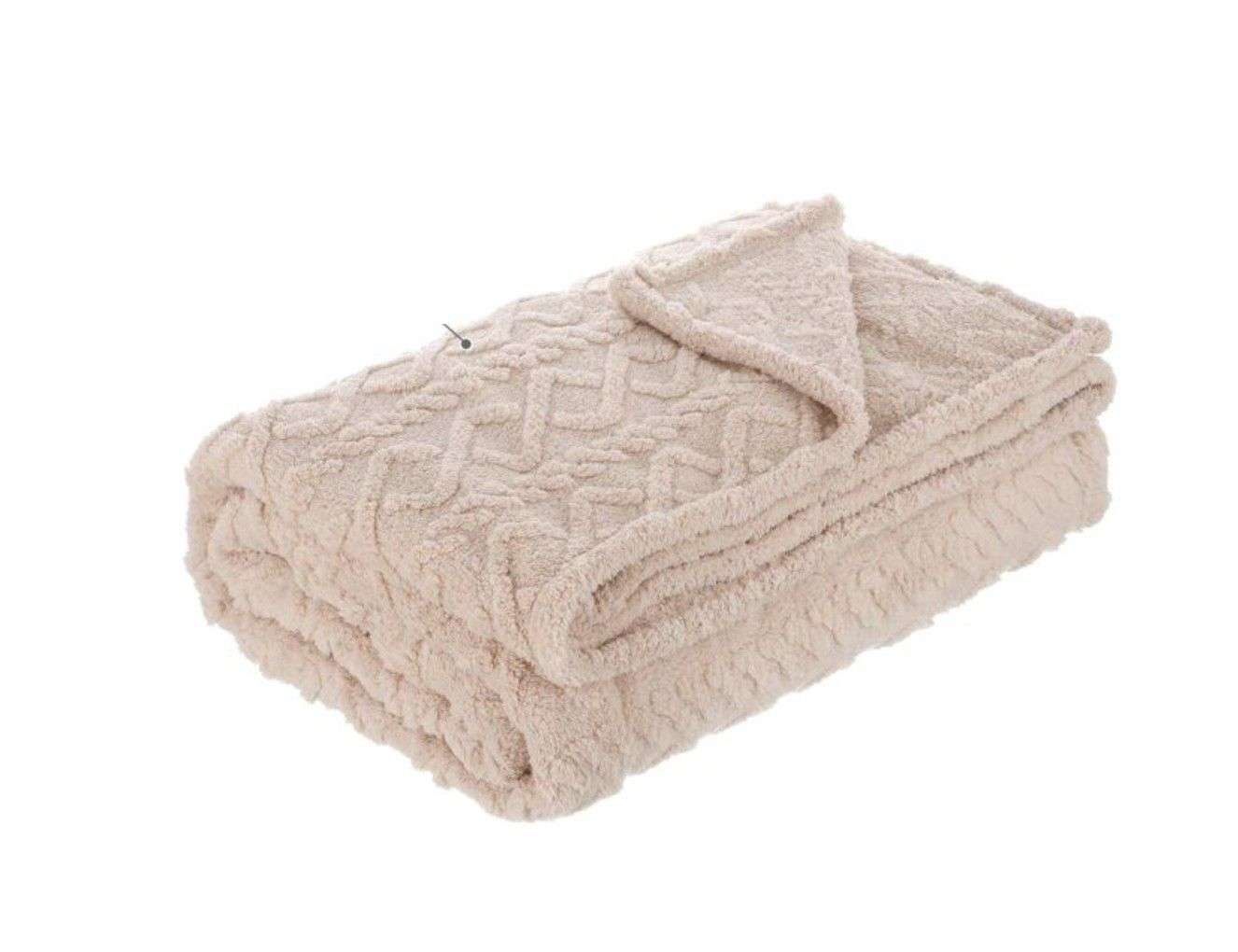 MANTA FRAZADA PELUDA PARA SOFA SILLON CAMA 200X230CM - 1