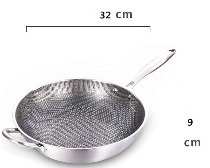 SARTEN WOK CHINO DE HIERRO COCINA HOGAR 32CM - 2