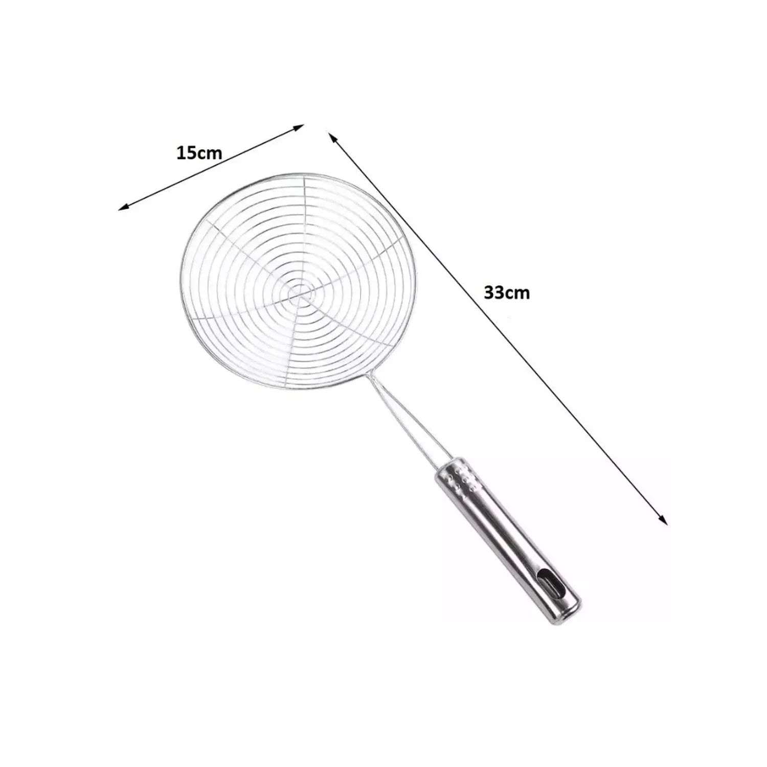 COLADOR PARA FREIR ACERO INOXIDABLE UTENSILIO COCINA 15CM - 2