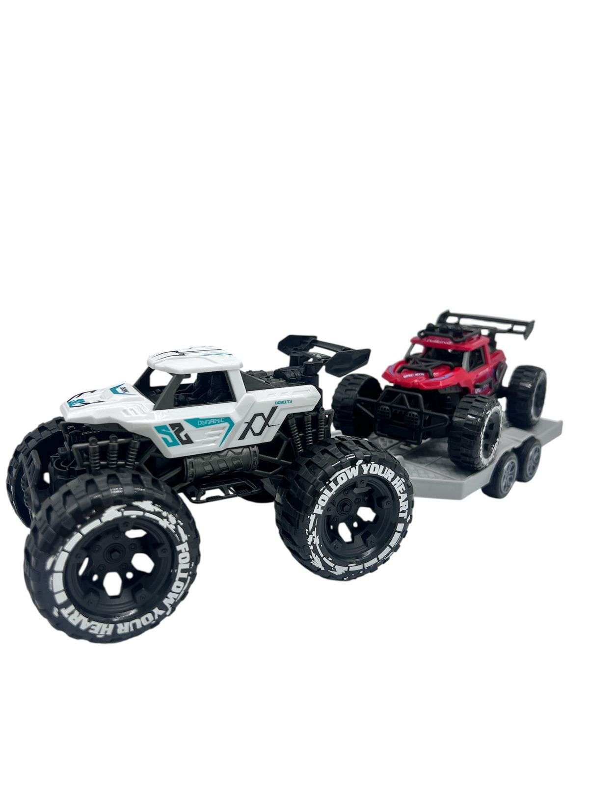 JUGUETE CARRO 4X4 DE CARGA DOS CARROS AUTOS JUGUETES - 1