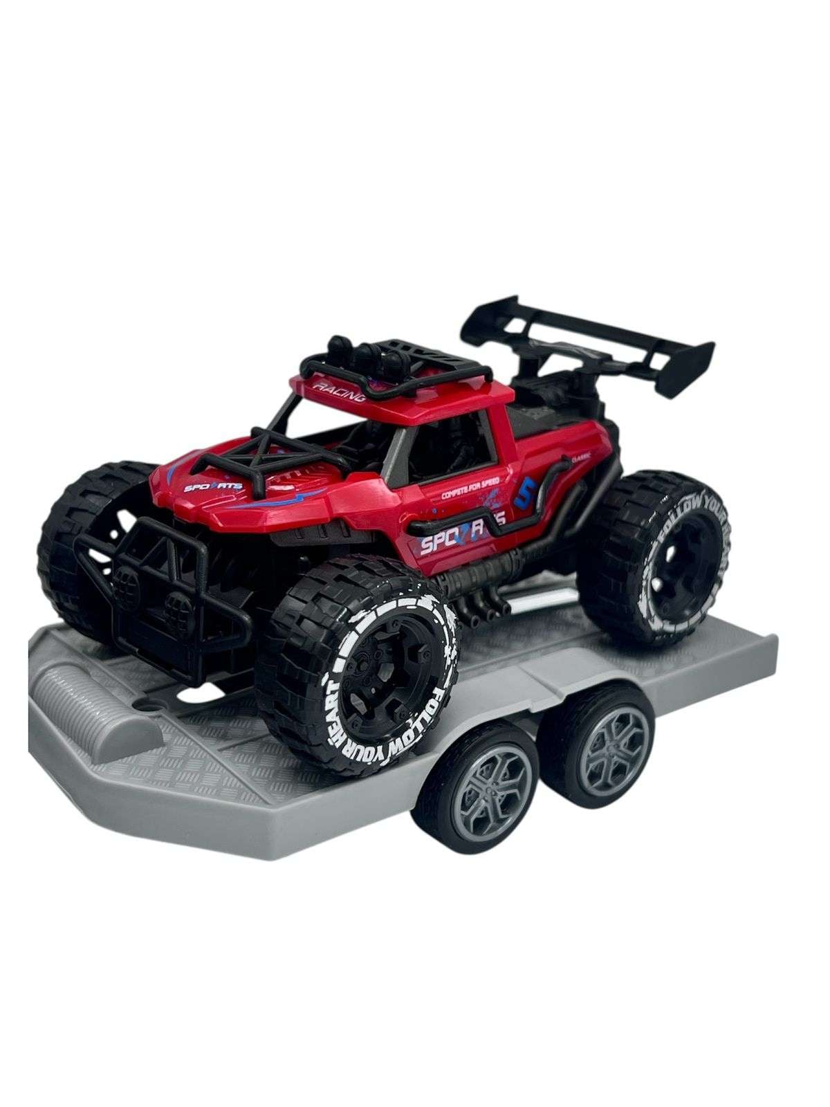 JUGUETE CARRO 4X4 DE CARGA DOS CARROS AUTOS JUGUETES - 2