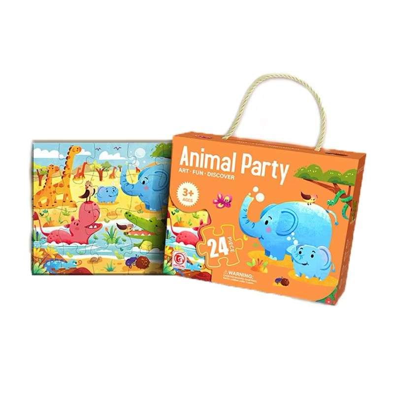 ROMPECABEZAS 24PCS DIDACTICO EDUCATIVO ANIMALES BOSQUE - 1