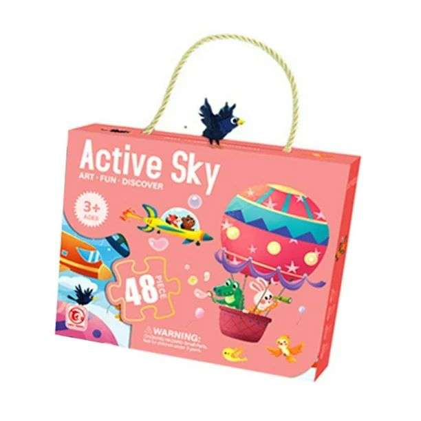 ROMPECABEZAS 48PCS DIDACTICO EDUCATIVO ANIMALES VOLANDO - 1