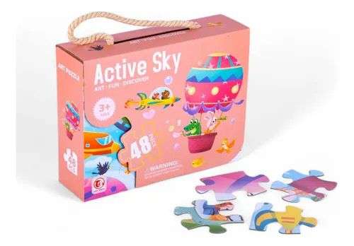 ROMPECABEZAS 48PCS DIDACTICO EDUCATIVO ANIMALES VOLANDO - 2