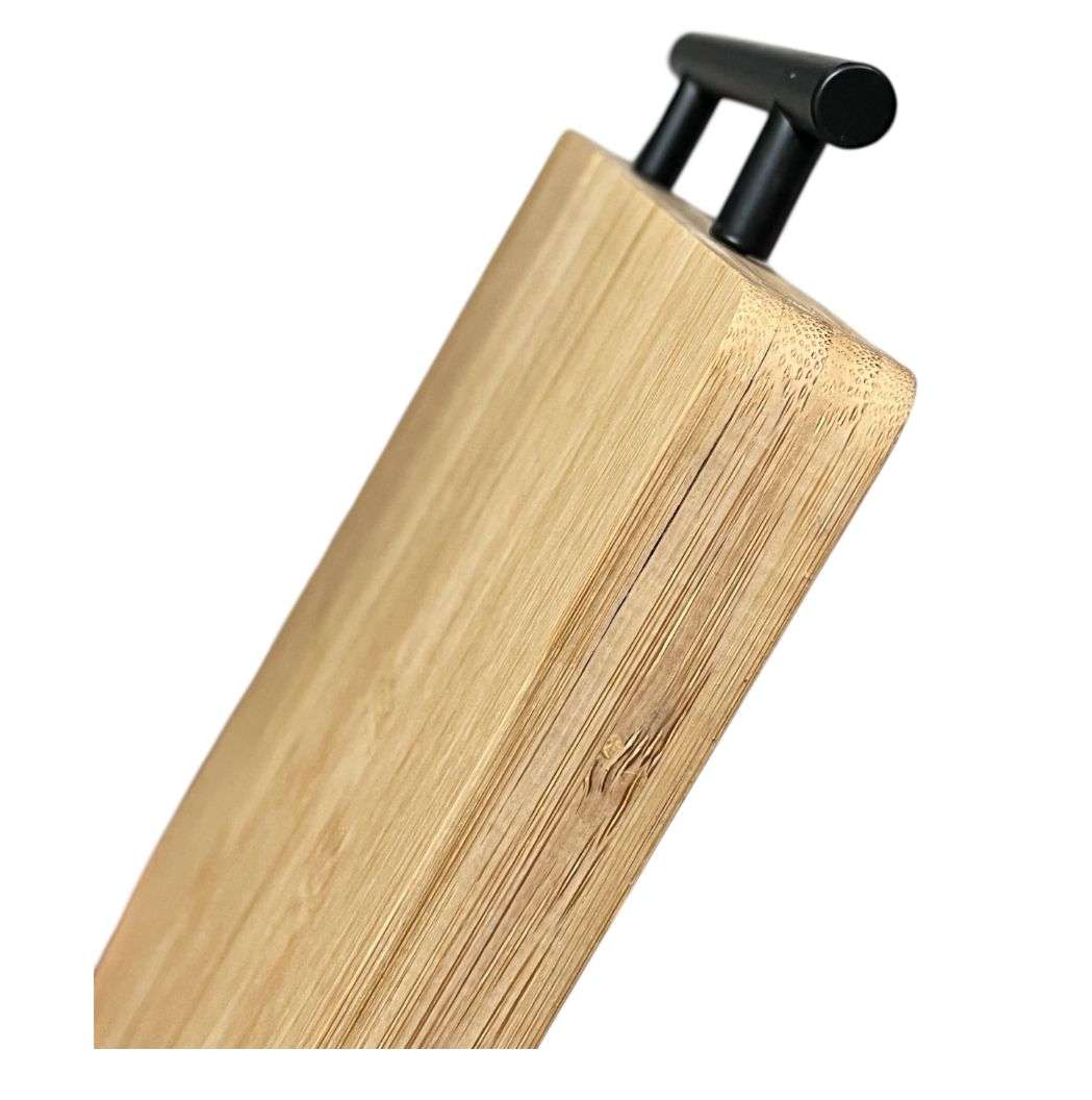 TABLA PARA PICAR DE BAMBU MADERA RECTANGULAR CON ASA MEDIANA - 2