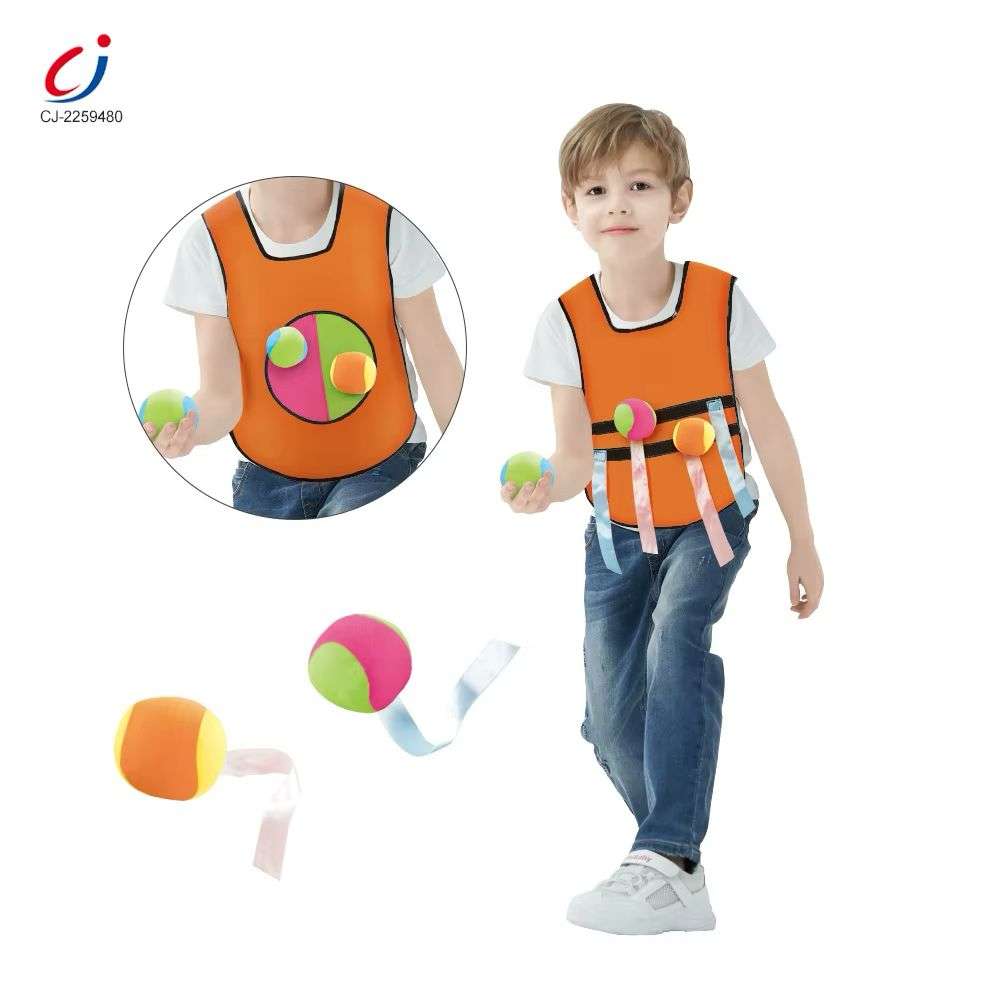 PELOTAS CHALECO STICKY BALL CHALECO LANZAR PELOTAS NIÑOS - 1