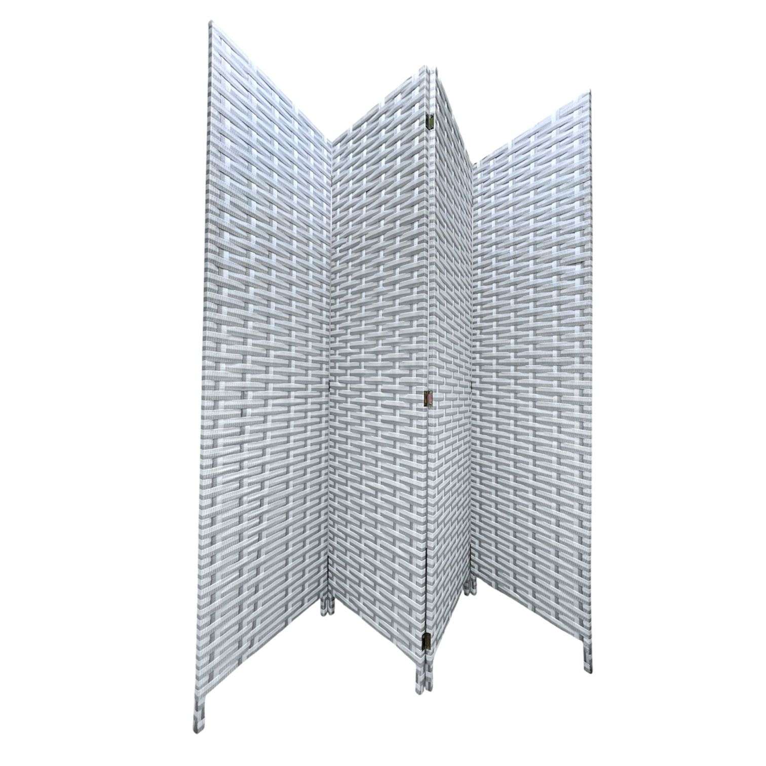 BIOMBO DE MADERA RESISTENTE 4 PANELES GREY 180CMX180CM - 1