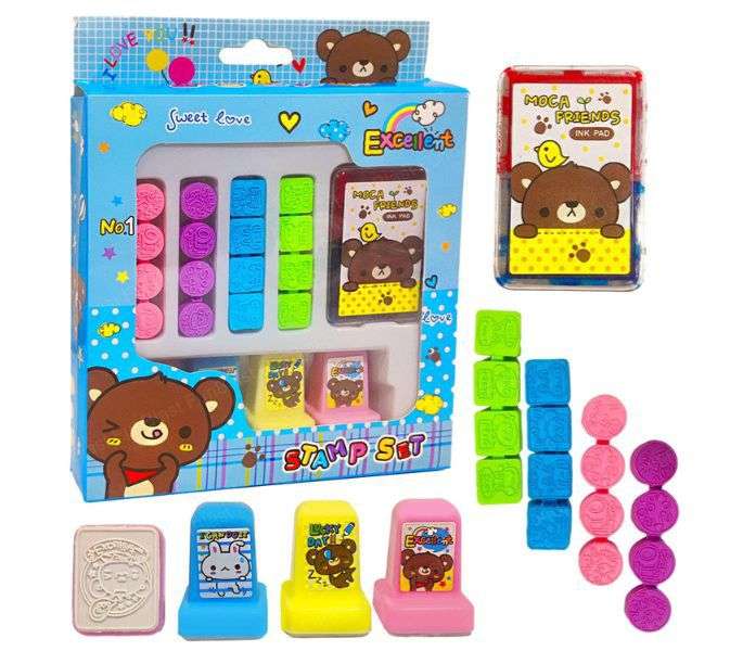 PACK 20 TIMBRES SELLOS NIÑOS NIÑAS SORPRESA MANUALIDADES - 2