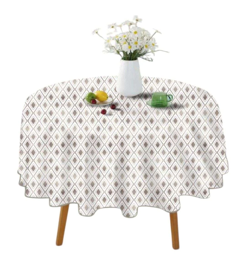 MANTEL DE HULE PLASTICO MESA REDONDO DISEÑOS 140CM - 1