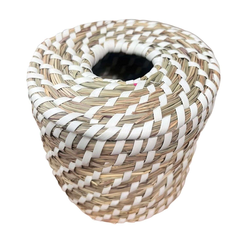 SERVILLETERO BAMBU PORTA PAÑUELO MADERA DECORATIVO TEJIDO B - 1