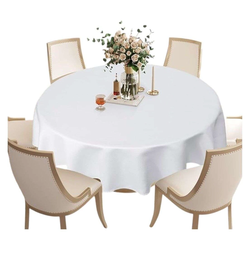 MANTEL DE HULE PLASTICO MESA REDONDO COLOR 140CM - 1
