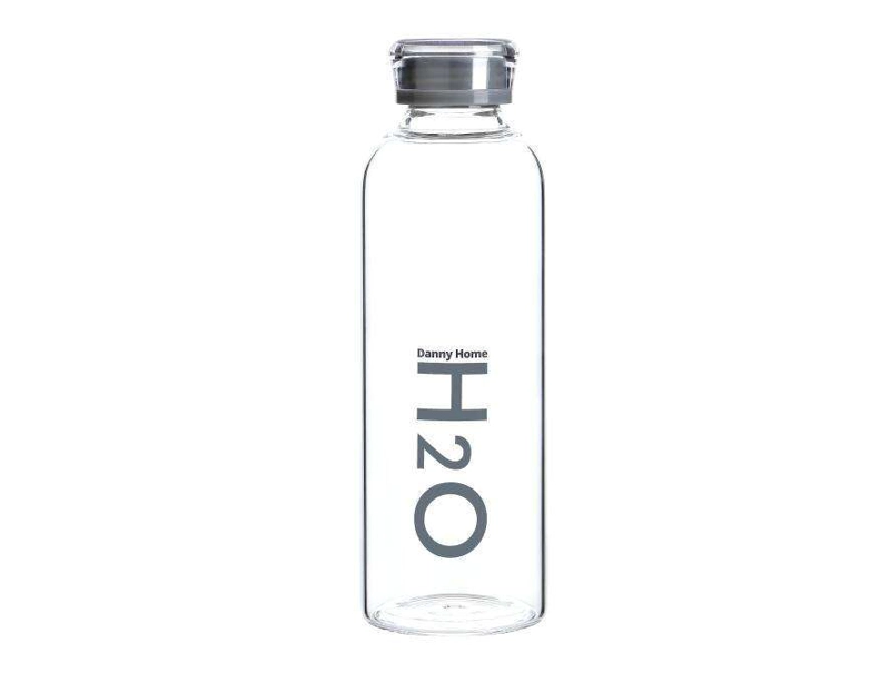 TERMO AGUA BOTELLA AGUA VASO VIDRIO H2O 750ML - 2