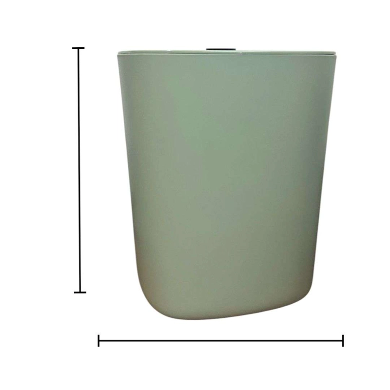 BASURERO PAPELERO PLASTICO BAÑO TAPA VAIVE N DECO - 2