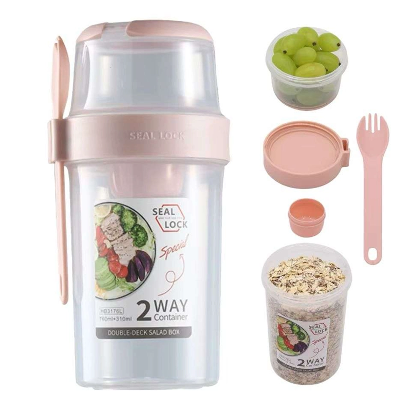 VASO DE YOGURT BEBIDAS Y CEREAL FRUTAS FRUTOS SECOS 760ML - 2