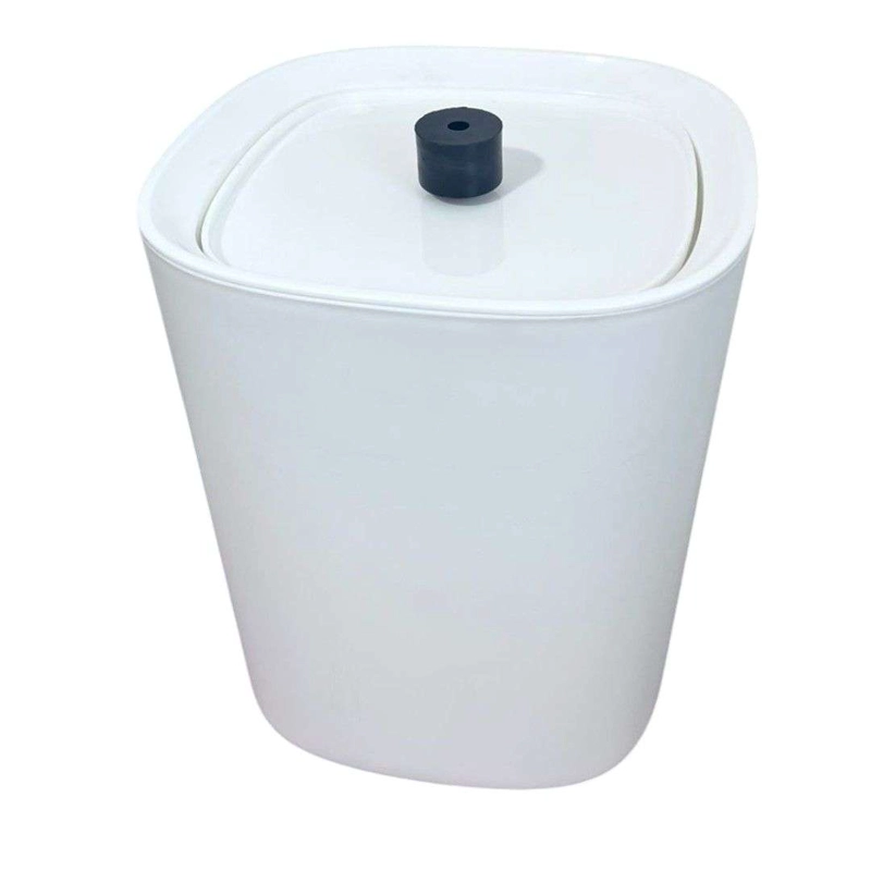 BASURERO PAPELERO PLASTICO BAÑO TAPA VAIVE N DECO - 1