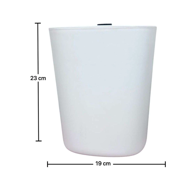 BASURERO PAPELERO PLASTICO BAÑO TAPA VAIVE N DECO - 2