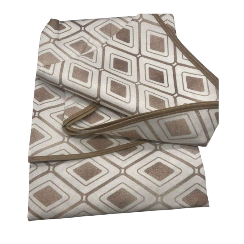 MANTEL DE HULE PLASTICO MESA RECTANGULAR ROMBOS 240CM - 2