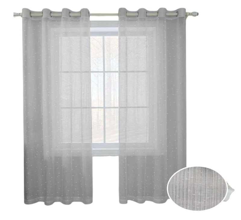CORTINA VISILLO 1 PAÑO CORTINA 8 ANILLOS DECO 140X230CM - 1
