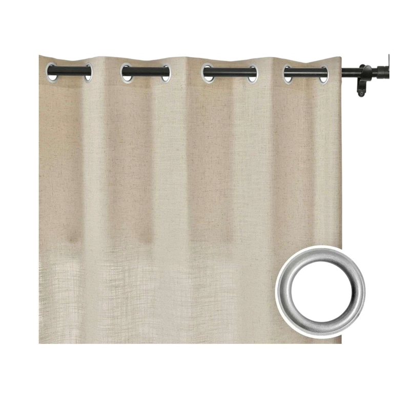 CORTINA VISILLO 1 PAÑO CORTINA 8 ANILLOS DECO 140X230CM - 2