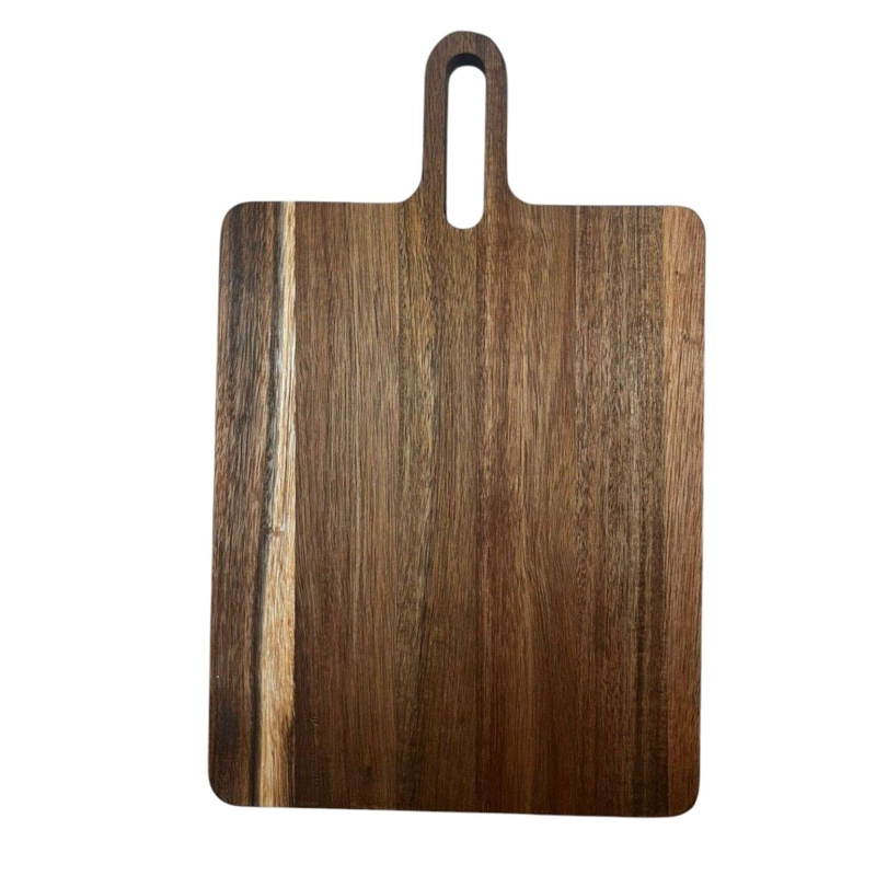 TABLA PARA PICAR DE MADERA RECTANGULAR CON ASA - 1