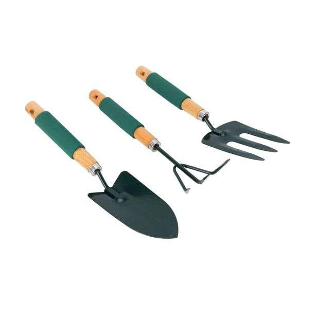 SET HERRAMIENTAS DE JARDINERIA SET 3 PIEZAS JARDIN GRANDE - 1