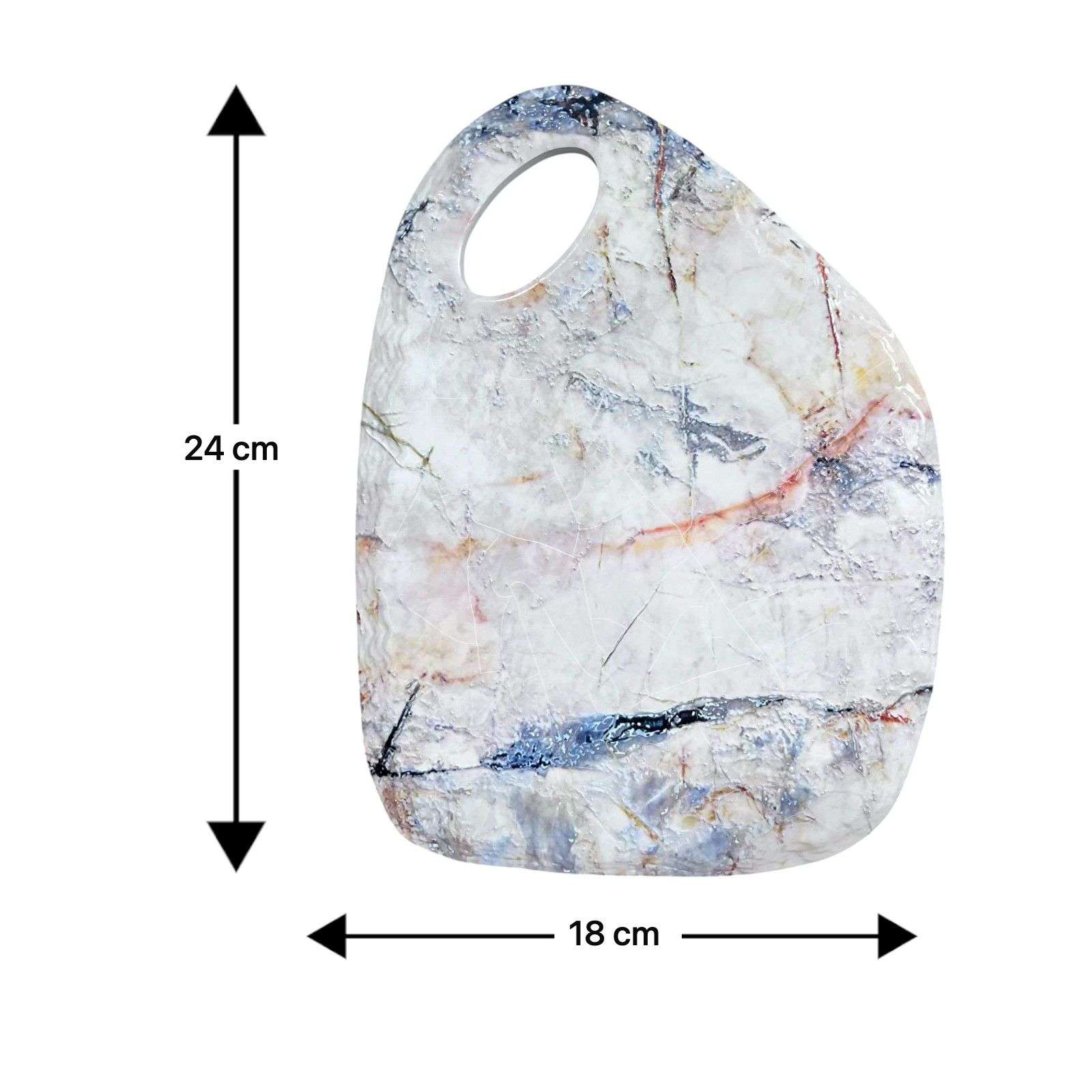 TABLA PARA PICAR DE CERAMICA MODELO MARMOL CON ASA 2 - 2