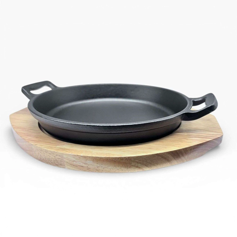 BANDEJA TABLA PLACA PARA CARNES CON BASE BAMBU Y AGARRE M5 - 1