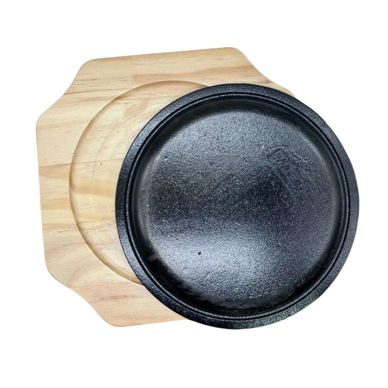 BANDEJA TABLA PLACA PARA CARNES CON BASE BAMBU M6 - 2