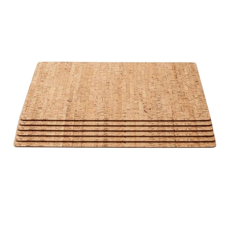 SET 6 INDIVIDUALES DE MESA PACK 6 RECTANGULAR MADERA - 1