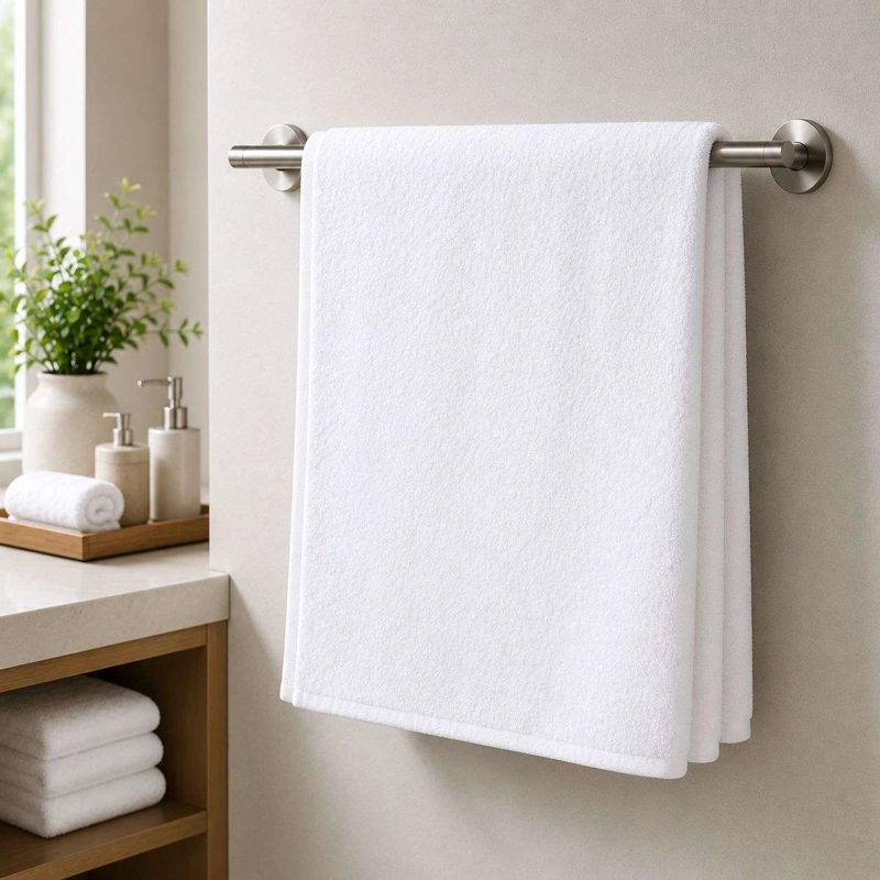 SET 3 TOALLAS BLANCAS HOTELERIA TOALLA 70X140CM - 3