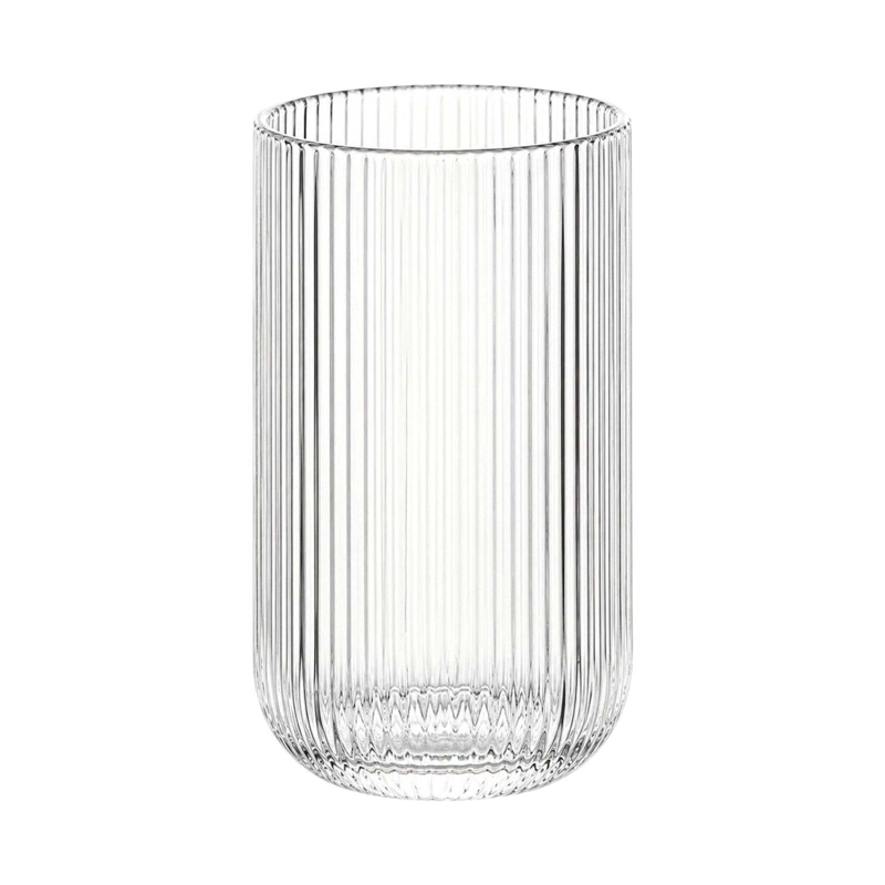 PACK 6 VASOS DE VIDRIO BEBIDAS AGUA MATCHA CAFE 450ML - 1