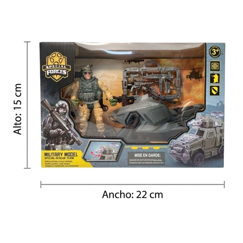 JUGUETE MILITAR Y ACCESORIOS AUTOMOVIL JUGUETE ARMY 1 - 2