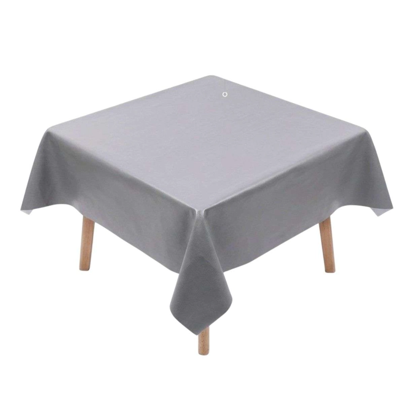 MANTEL DE HULE MESA CUADRADA DISEÑO LISO 140X140CM G - 1