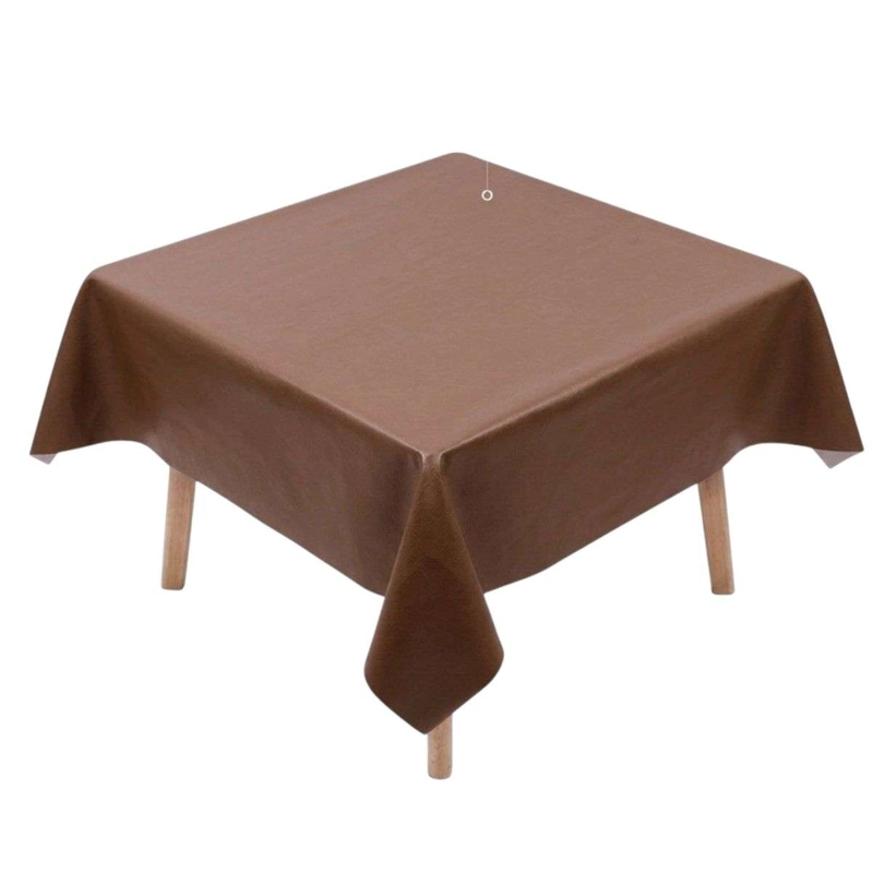 MANTEL DE HULE MESA CUADRADA DISEÑO LISO 140X140CM C - 1