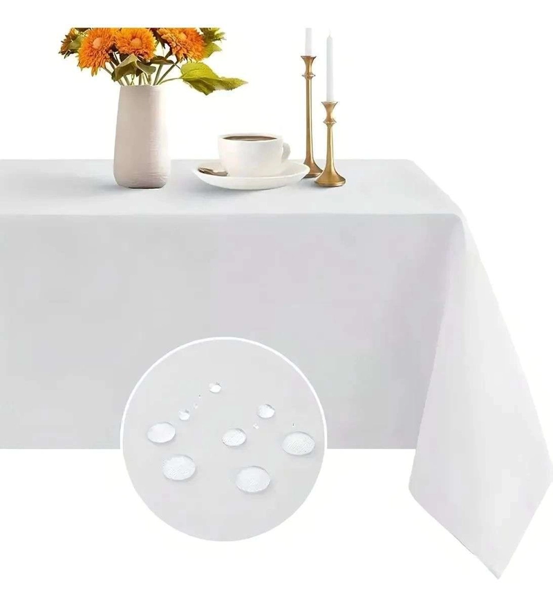 MANTEL DE HULE MESA RECTANGULAR DISEÑO LISO 140X180CM N - 2