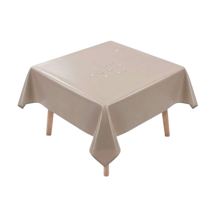 MANTEL DE HULE MESA CUADRADA DISEÑO LISO 140X140CM BE - 1