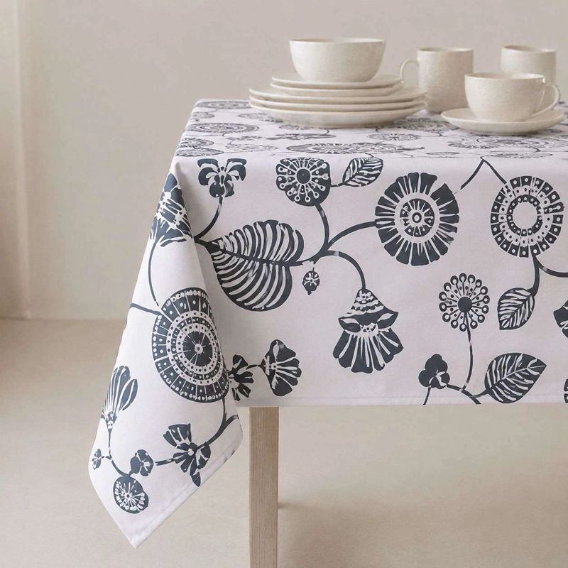 MANTEL IMPERMEABLE MESA CUADRADO DISEÑO FLORAL 140X220CM - 3