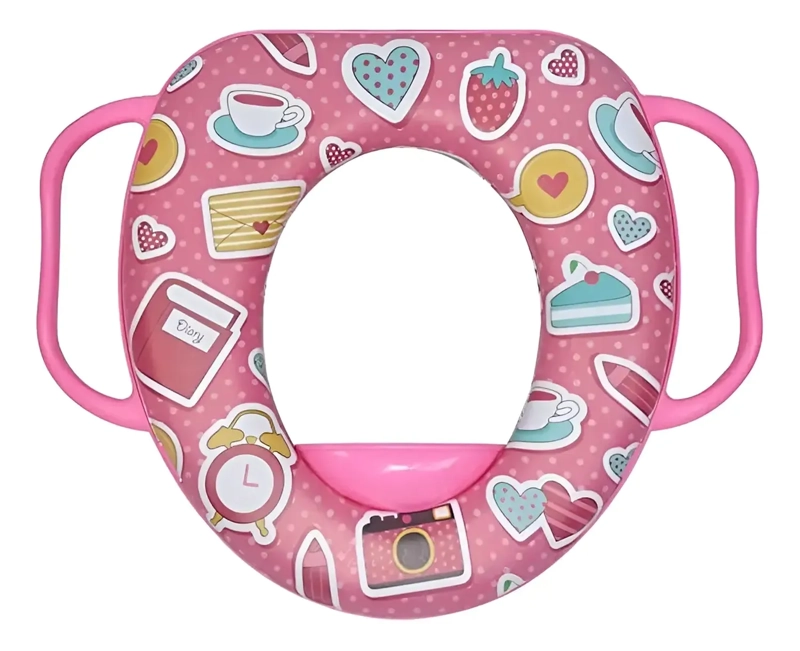 ADAPTADOR PARA INODORO WC ASIENTO CON ASAS NIÑA NIÑO ROSA NIÑA - 1