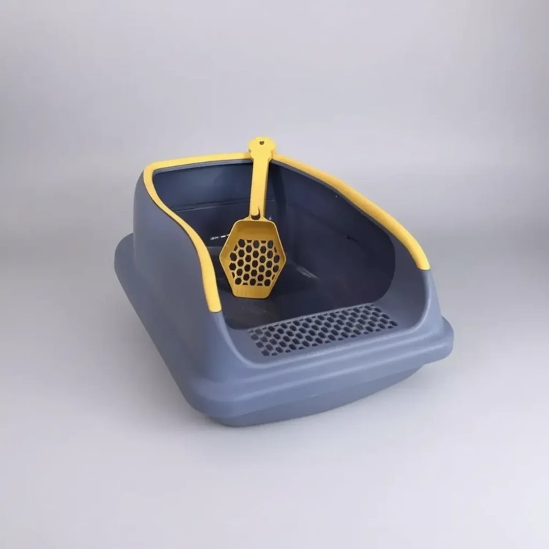 ARENERO DE GATO GRANDE CON PALA DE GATO VIOLETA - 1