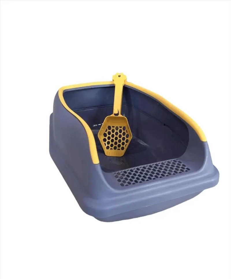 ARENERO DE GATO GRANDE CON PALA DE GATO VIOLETA - 2