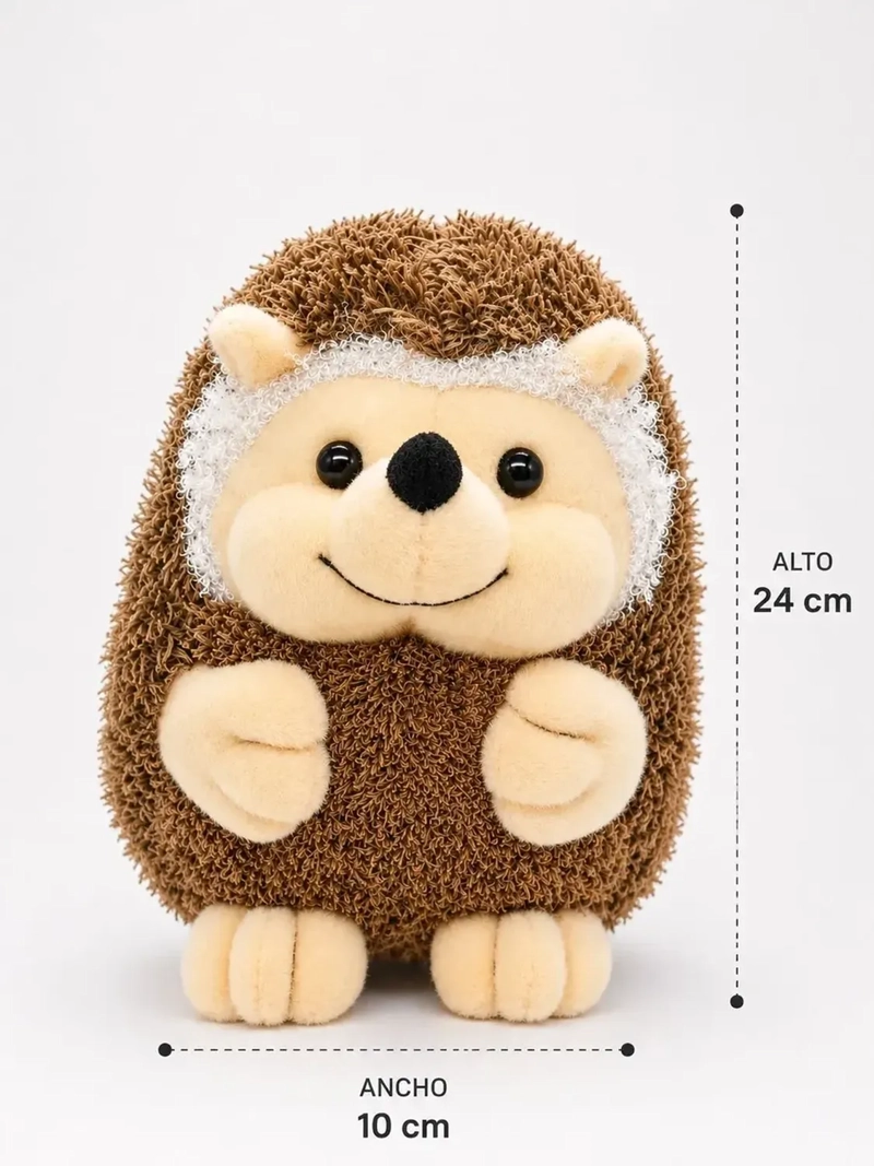 PELUCHE DE PUERCOESPIN TIERNO PELUCHE PORCUPINE MARRON - 3