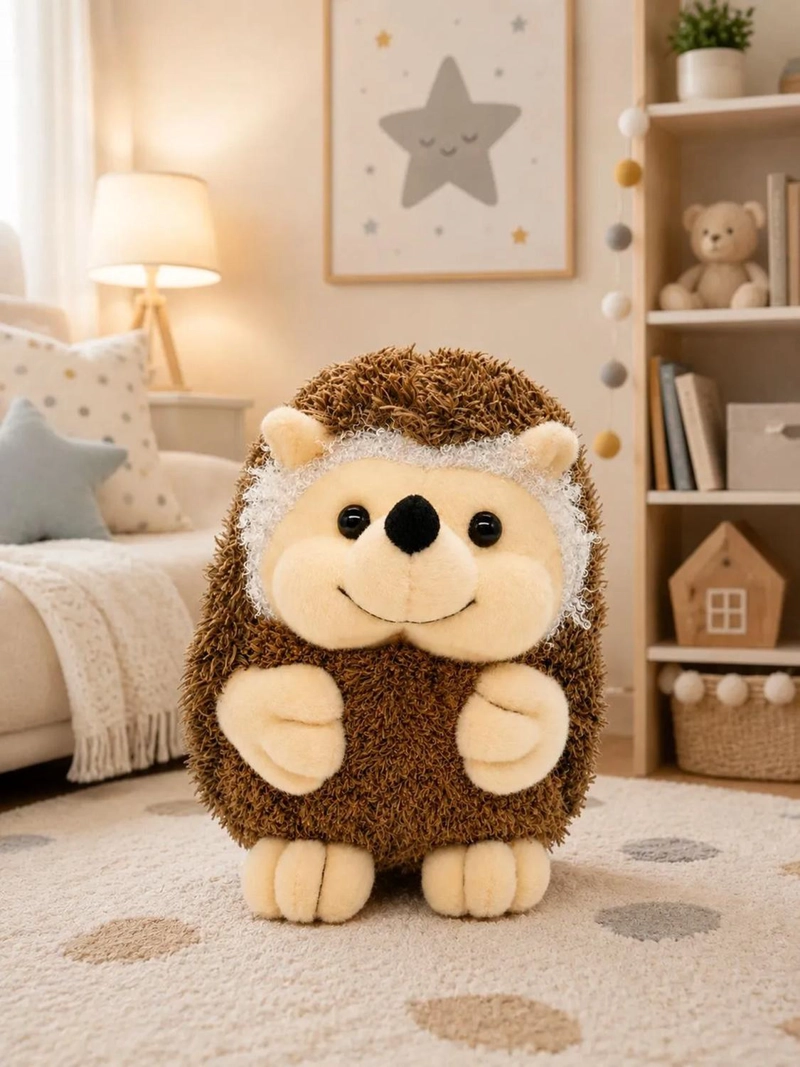 PELUCHE DE PUERCOESPIN TIERNO PELUCHE PORCUPINE MARRON - 4
