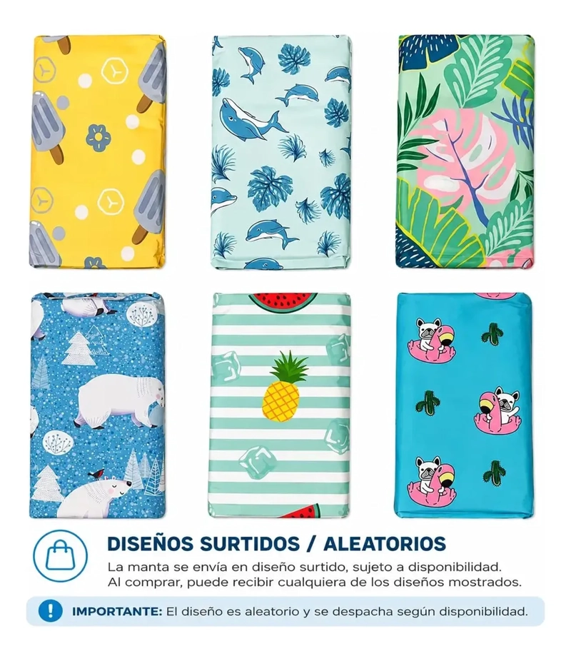 MANTA REFRESCANTE PARA MASCOTAS PERROS DISEÑOS MD 50X65CM AZUL CLARO - 3
