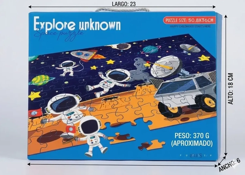 ROMPECABEZAS 100PCS ASTRONAUTAS ESPACIAL UNIVERSO - 2