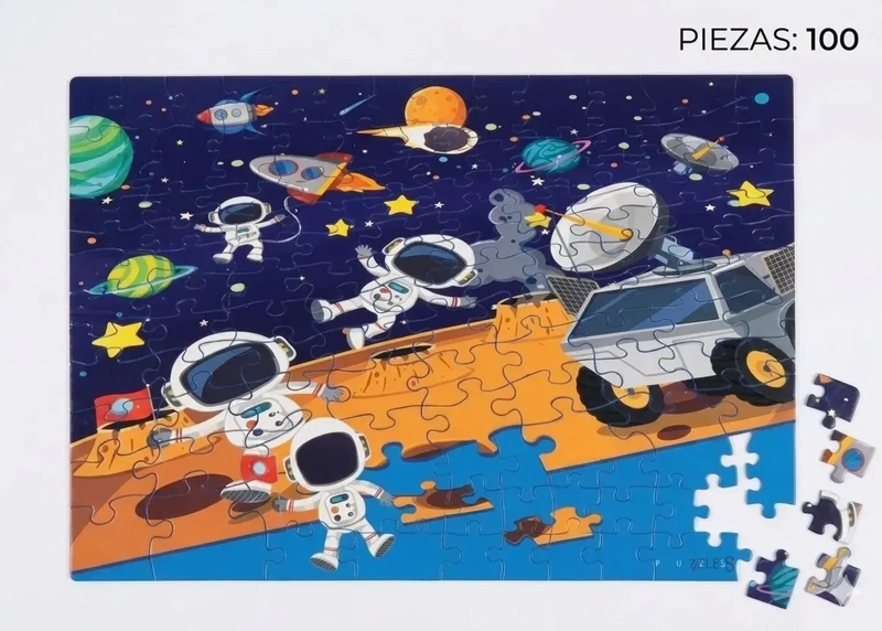 ROMPECABEZAS 100PCS ASTRONAUTAS ESPACIAL UNIVERSO - 3
