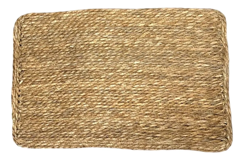ALFOMBRA DE ENTRADA HOGAR LIMPIAPIE S DISEÑO RUSTICO MIMBRE 39 M 50 M BEIGE - 3