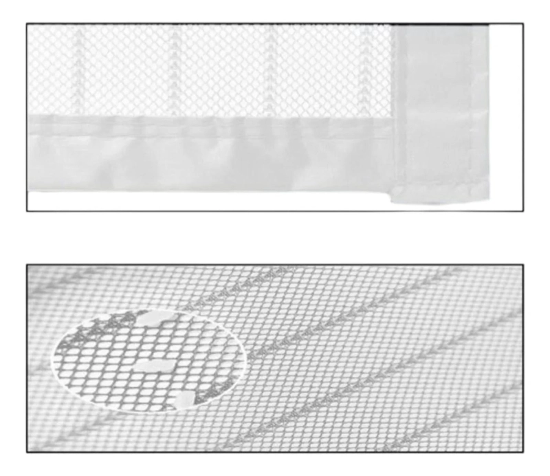 MALLA MOSQUITERA CORTINA CON CIERRE DE IMAN 100X210CM BLANCO - 2